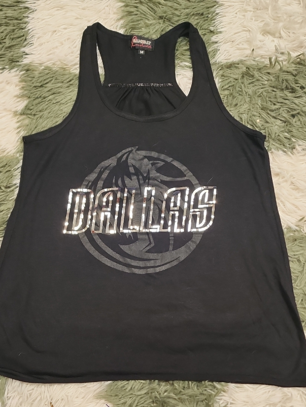 Dallas Mavericks Womens Ruched Racerback Tank